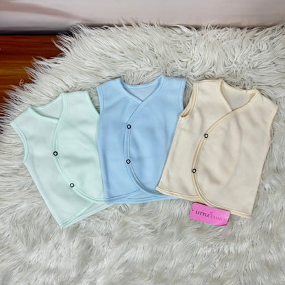 Newborn Multi Fleece Vest - 3 Pieces Pack