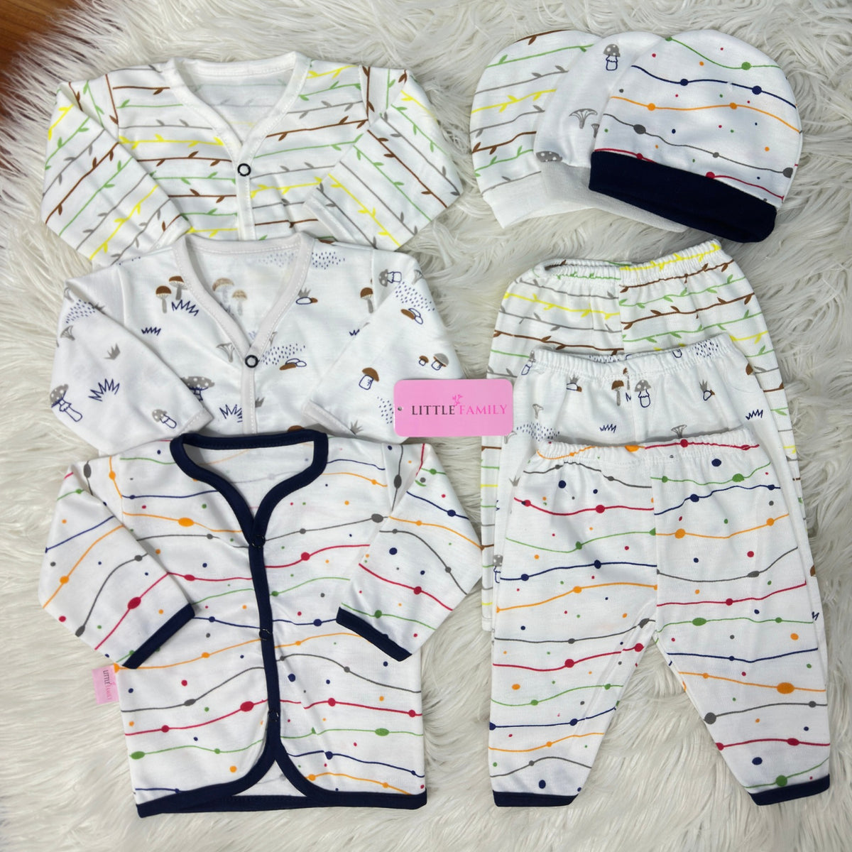 Premium 3-Piece Cotton Outfit Set – Pack of 3