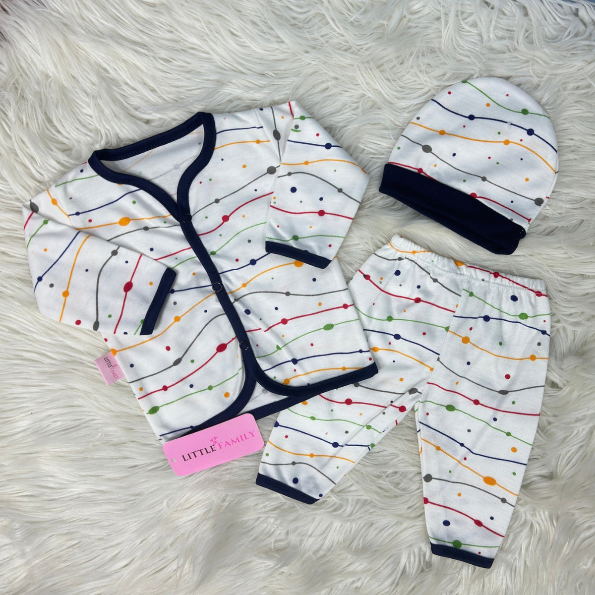 Premium 3-Piece Cotton Outfit Set – Pack of 3
