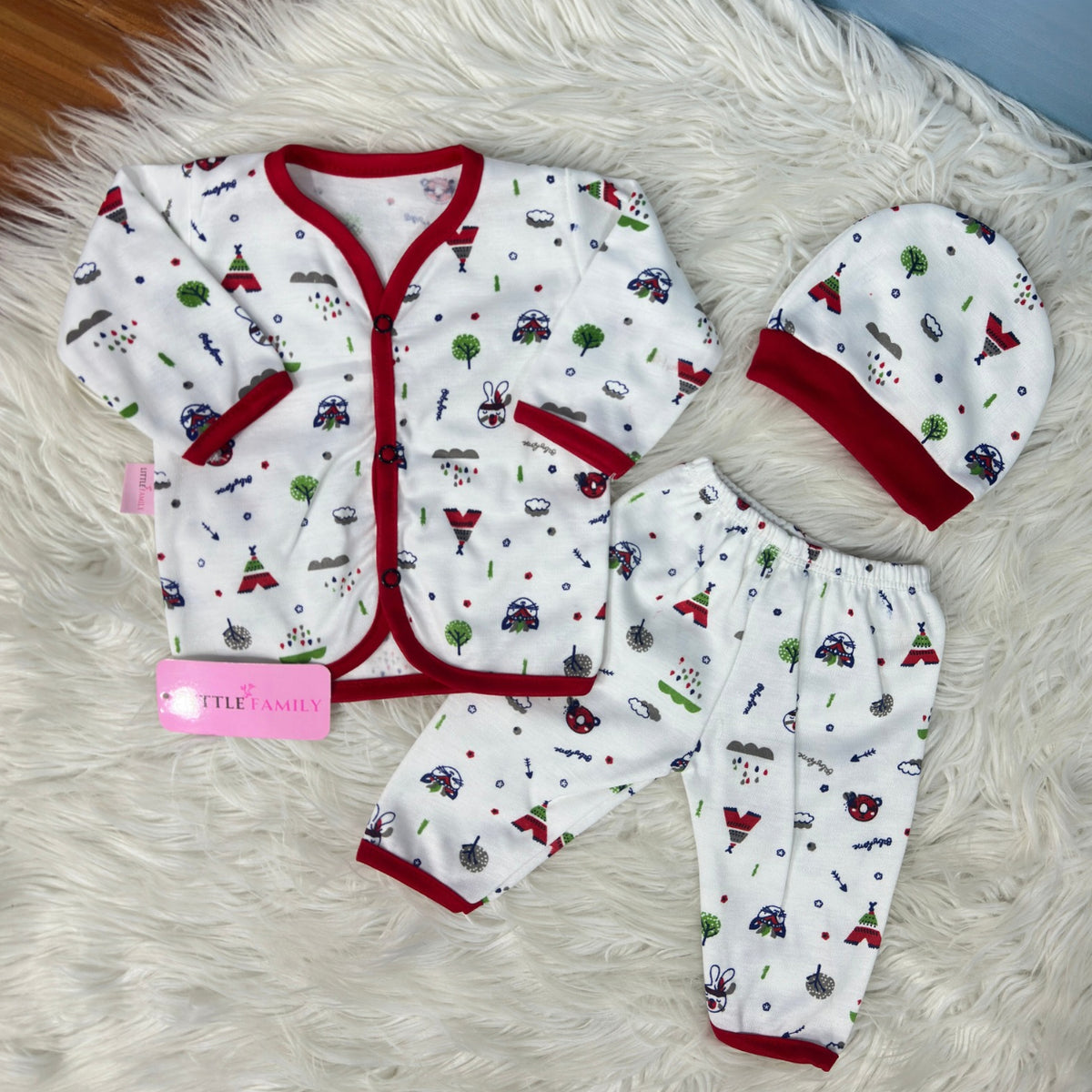 Premium 3-Piece Cotton Outfit Set – Pack of 3