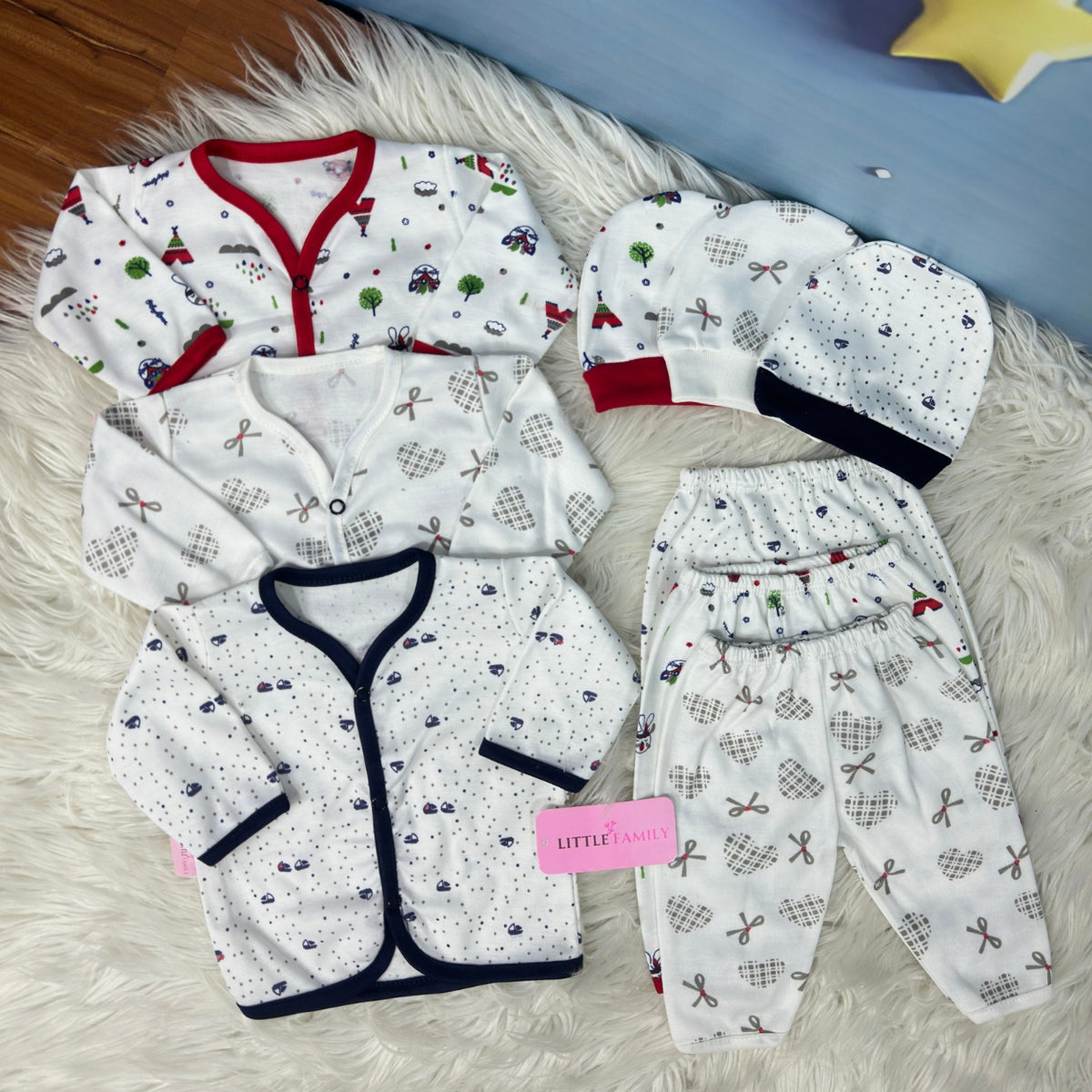 Premium 3-Piece Cotton Outfit Set – Pack of 3