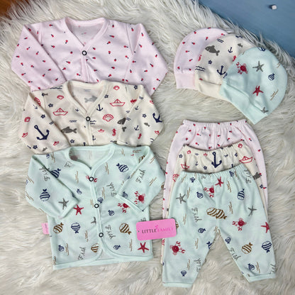 Premium 3-Piece Cotton Outfit Set – Pack of 3