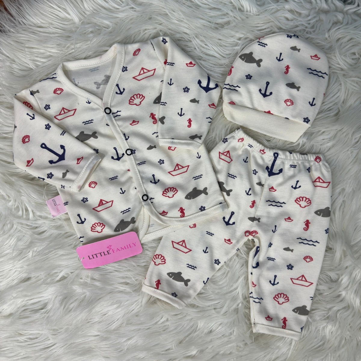 Premium 3-Piece Cotton Outfit Set – Pack of 3