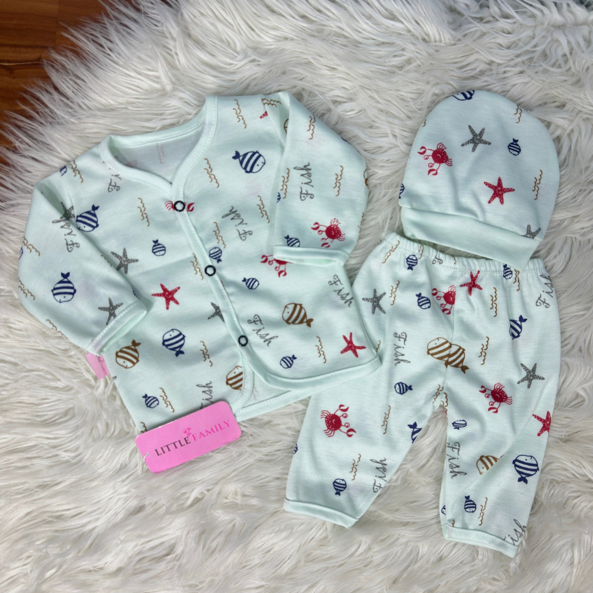 Premium 3-Piece Cotton Outfit Set – Pack of 3
