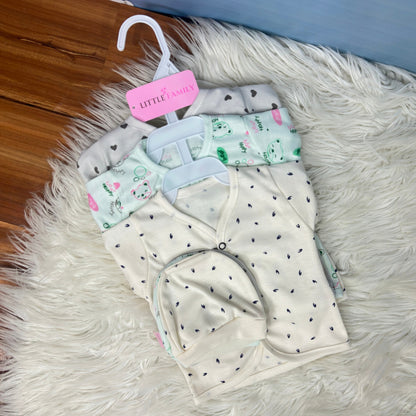 Premium 3-Piece Cotton Outfit Set – Pack of 3