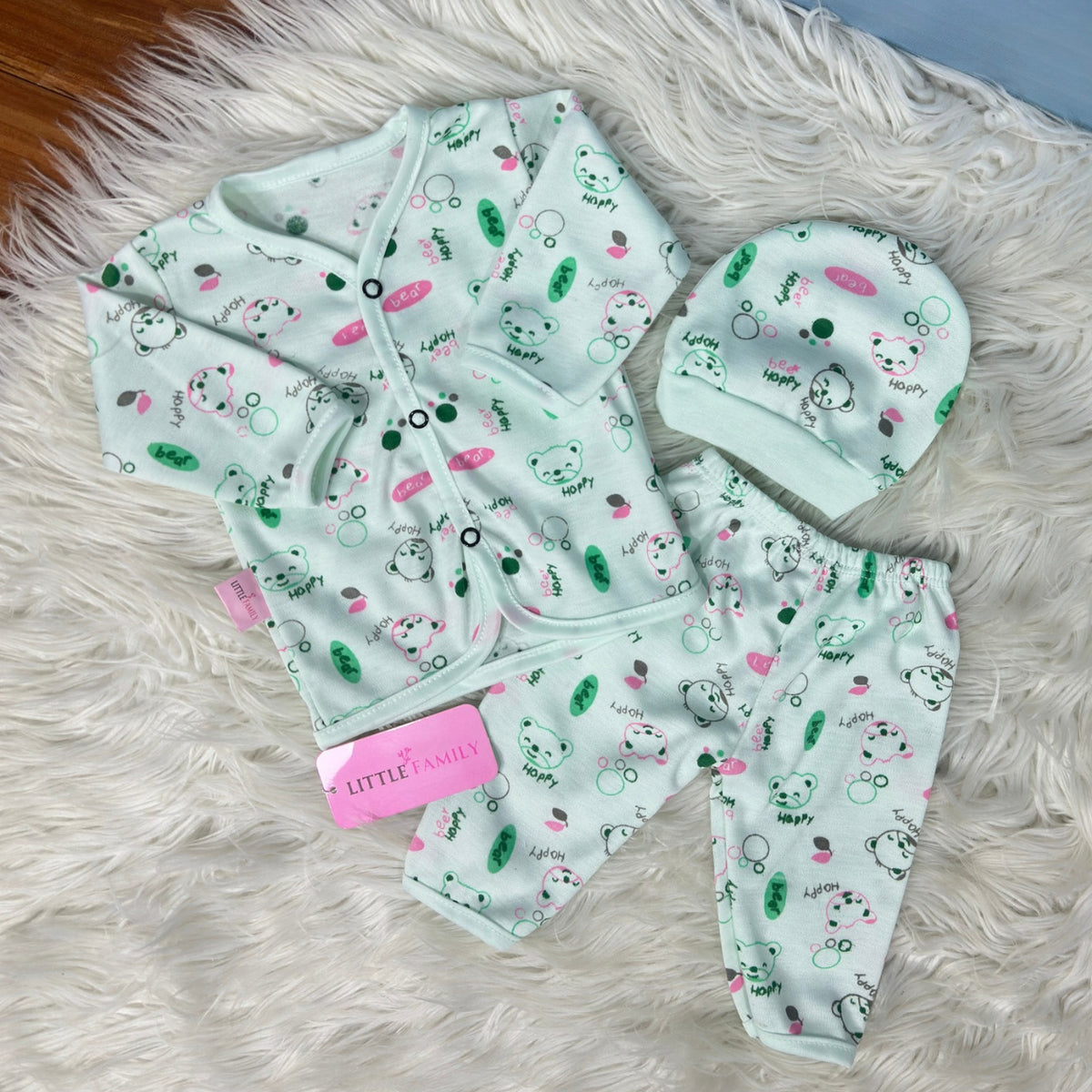 Premium 3-Piece Cotton Outfit Set – Pack of 3