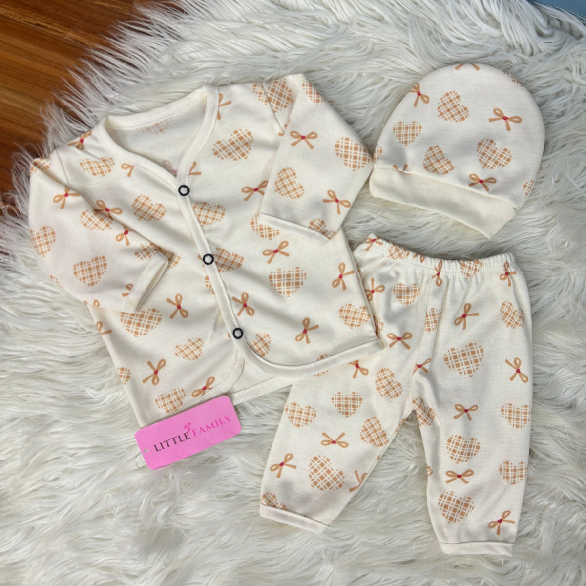 Premium 3-Piece Cotton Outfit Set – Pack of 3