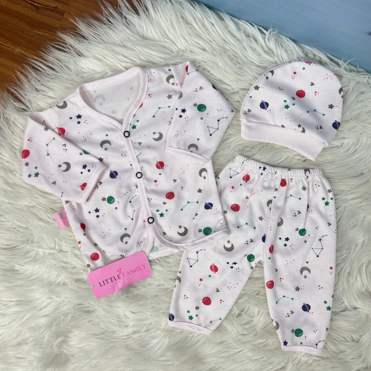 Premium 3-Piece Cotton Outfit Set – Pack of 3