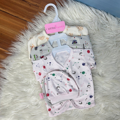 Premium 3-Piece Cotton Outfit Set – Pack of 3
