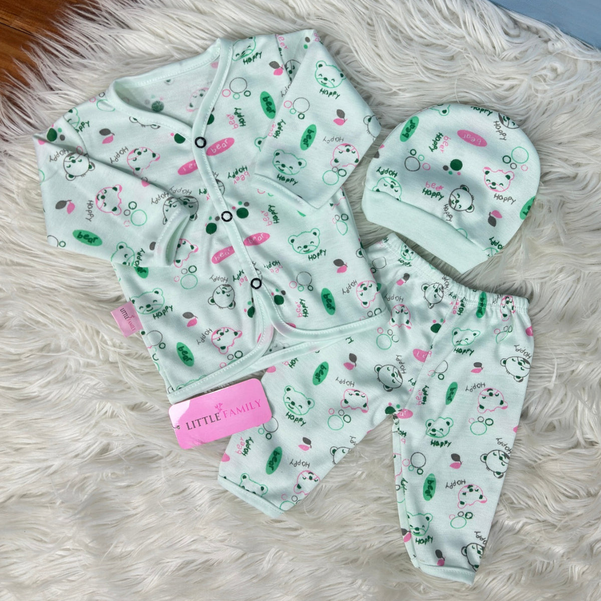 Premium 3-Piece Cotton Outfit Set – Pack of 3