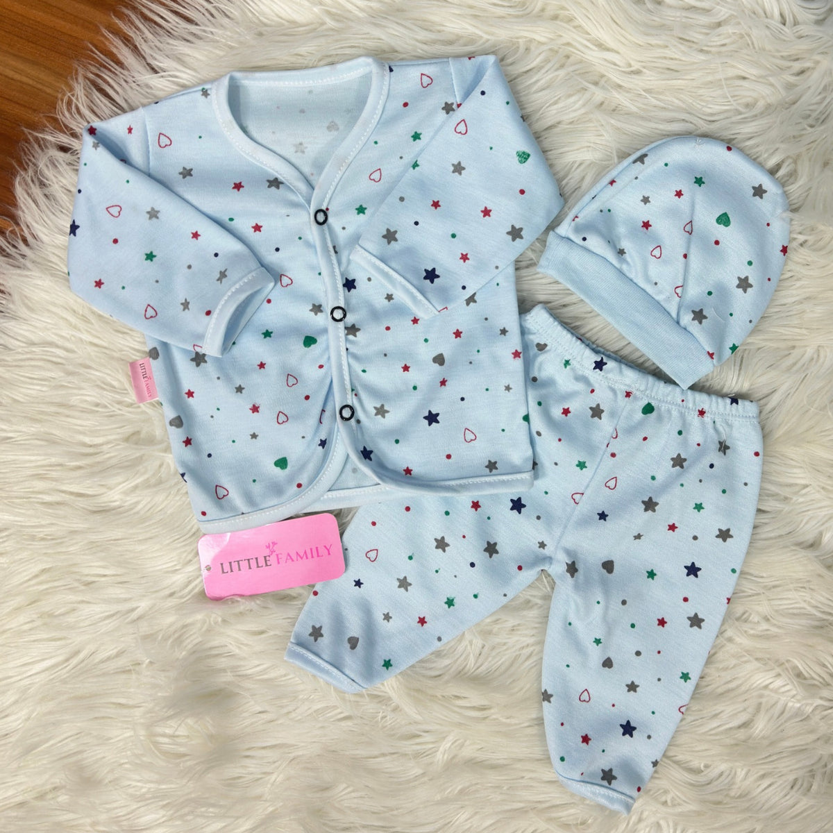 Premium 3-Piece Cotton Outfit Set – Pack of 3