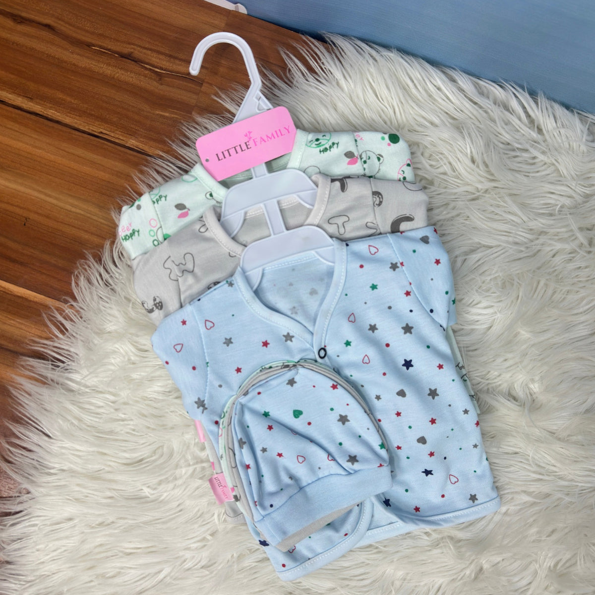 Premium 3-Piece Cotton Outfit Set – Pack of 3
