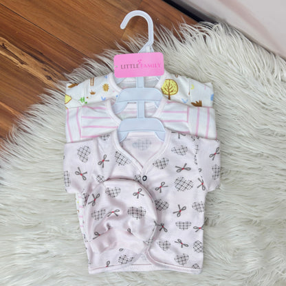 Newborn 3-Piece Cotton Outfit Set – Pack of 3