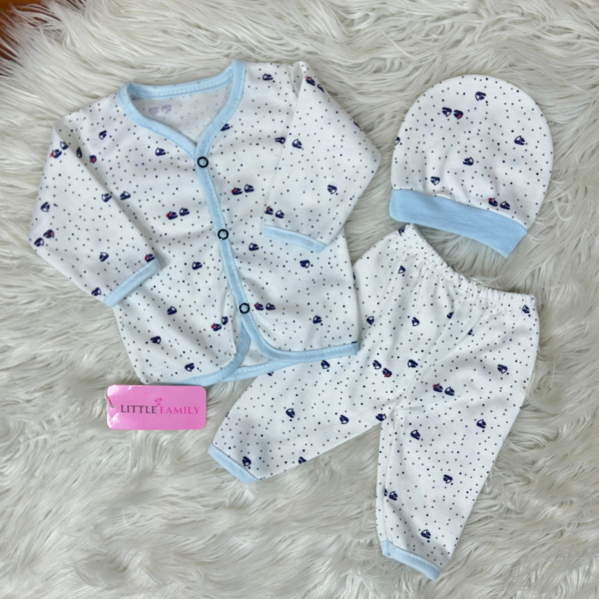 Newborn 3-Piece Cotton Outfit Set – Pack of 3