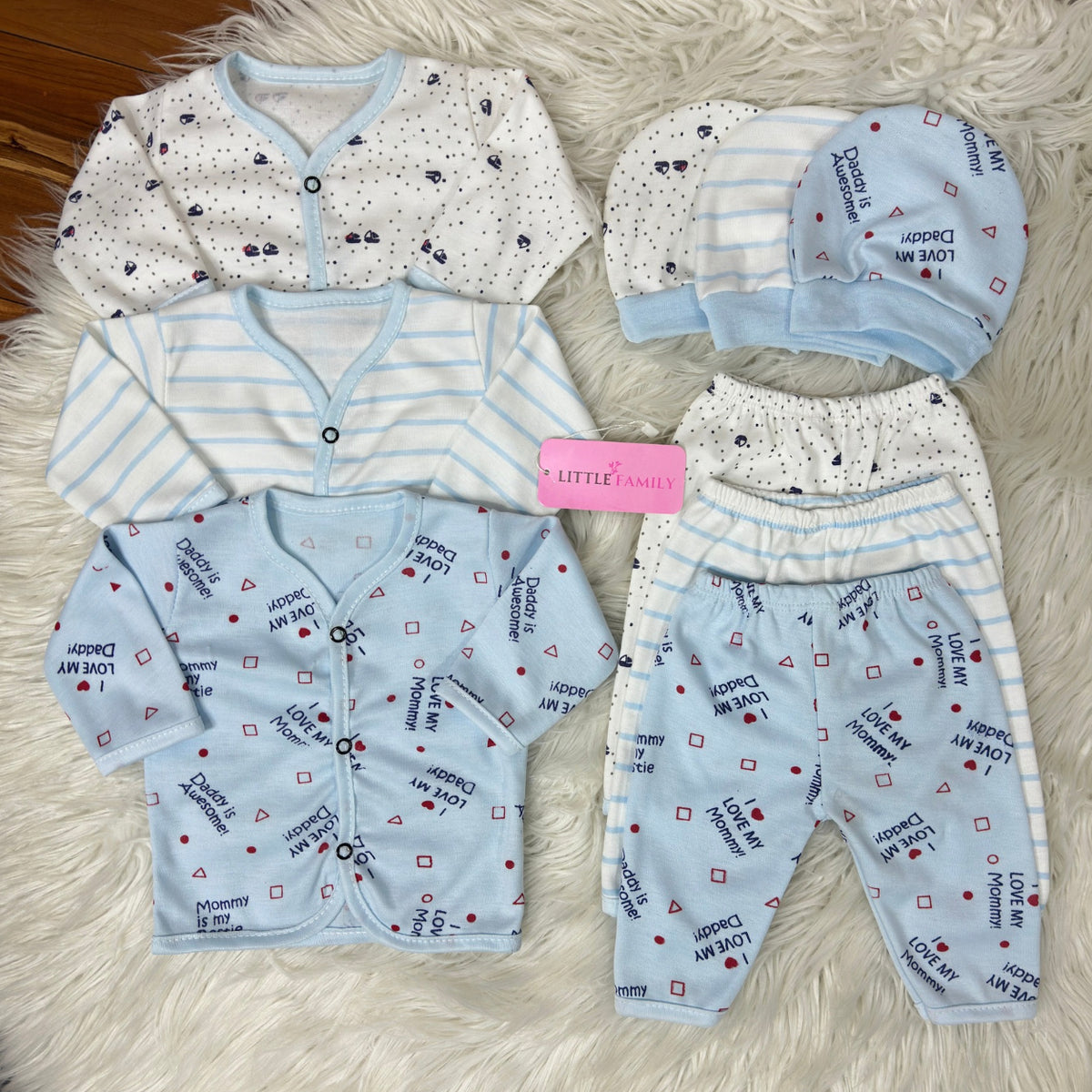 Newborn 3-Piece Cotton Outfit Set – Pack of 3