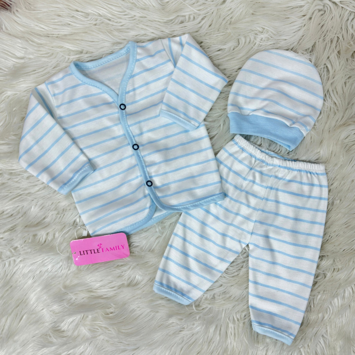 Newborn 3-Piece Cotton Outfit Set – Pack of 3