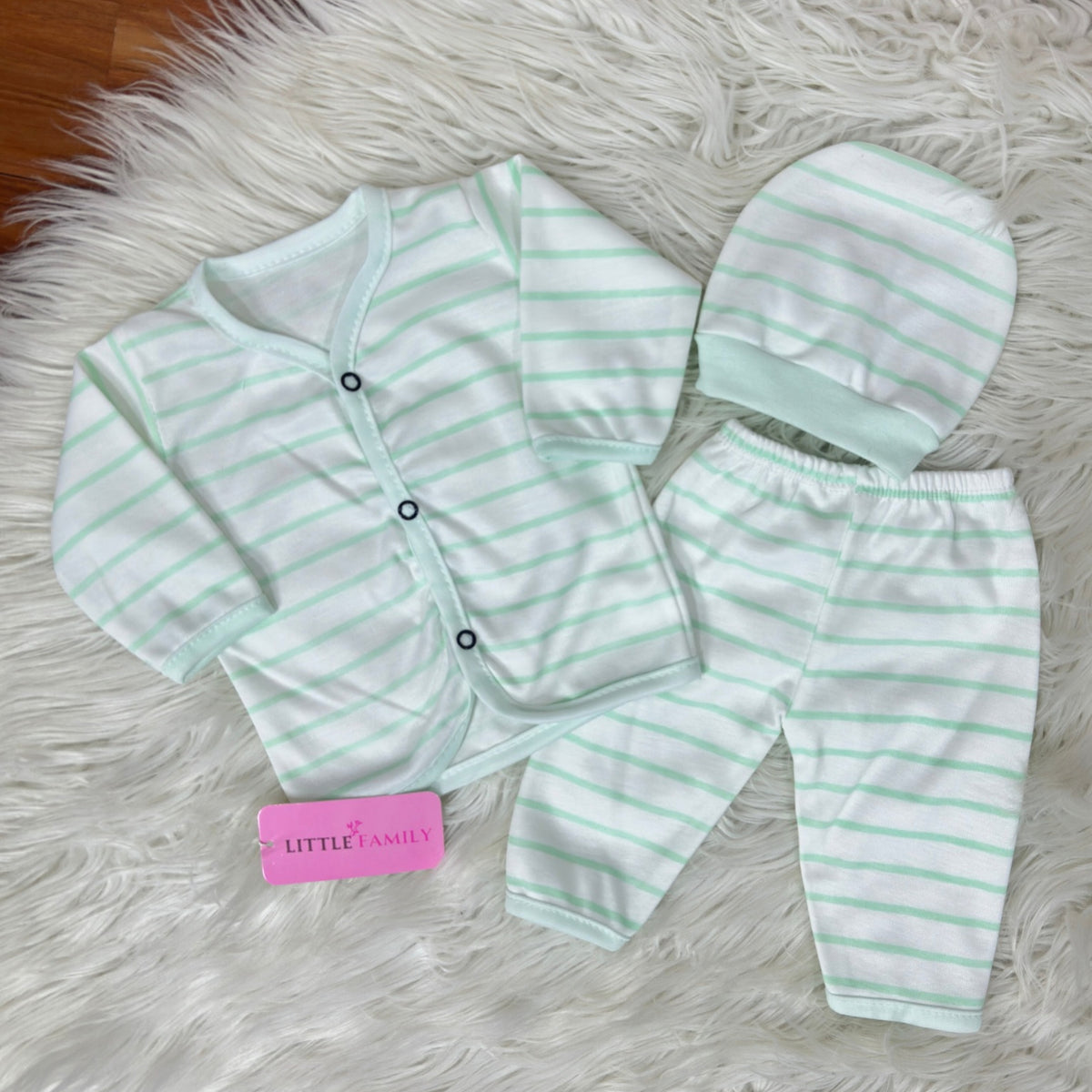 Newborn 3-Piece Cotton Outfit Set – Pack of 3