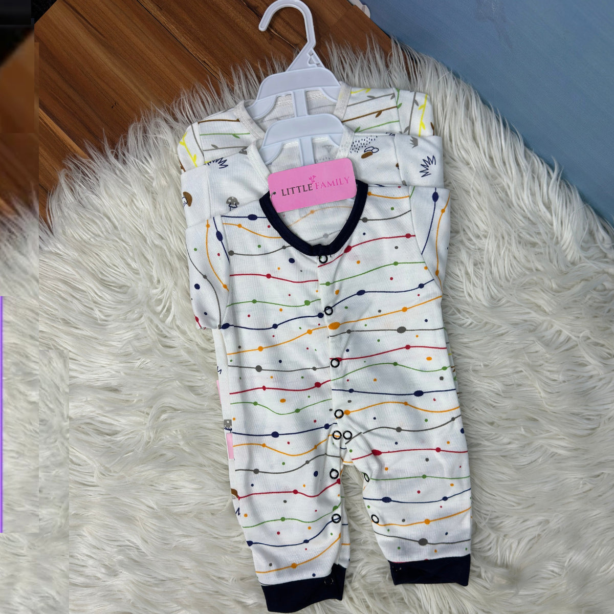 Pack of 3 Premium Baby Rompers – Gentle & Breathable