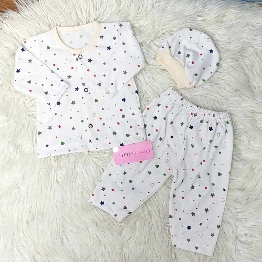 Premium 3-Piece Cotton Outfit Set – Pack of 3