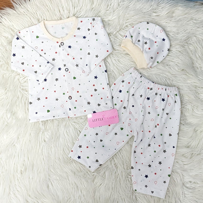 Premium 3-Piece Cotton Outfit Set – Pack of 3