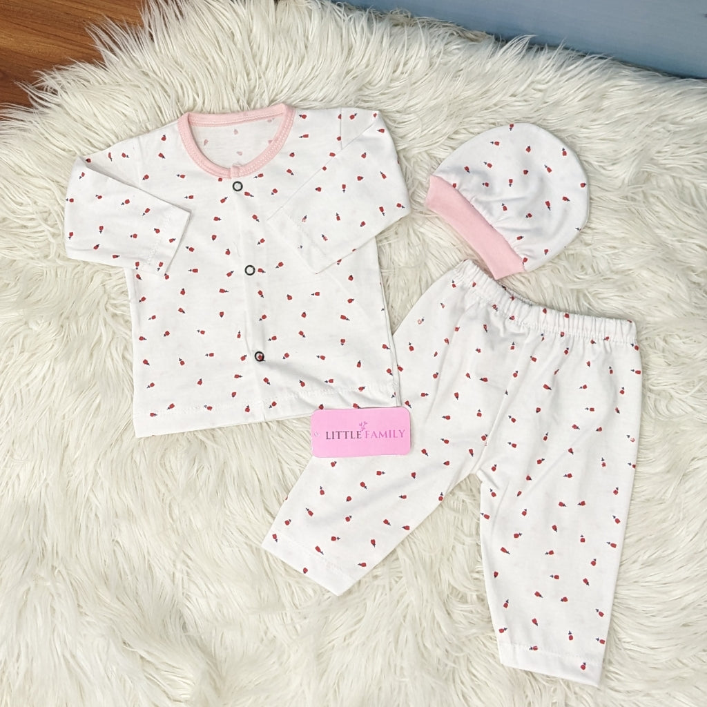 Premium 3-Piece Cotton Outfit Set – Pack of 3