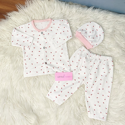 Premium 3-Piece Cotton Outfit Set – Pack of 3