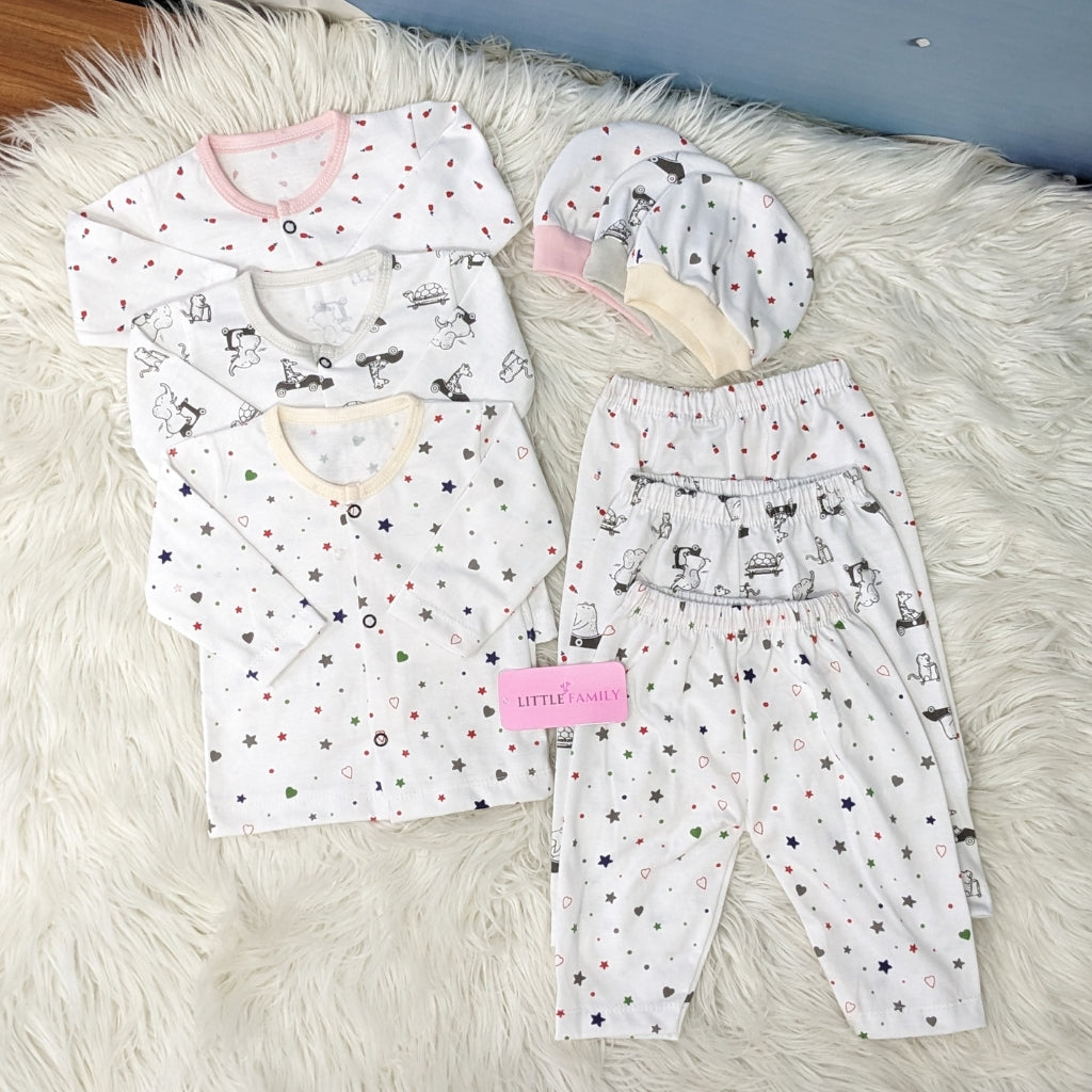 Premium 3-Piece Cotton Outfit Set – Pack of 3