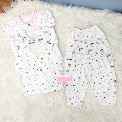Premium 2-Piece Cotton Outfit Set – Pack of 3