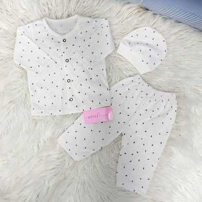 Newborn 3-Piece Cotton Outfit Set – Pack of 3