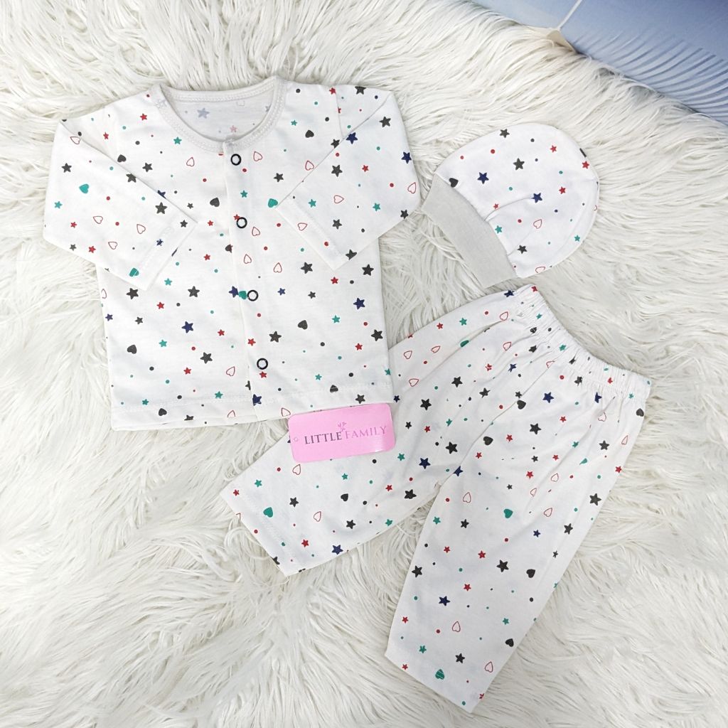 Newborn 3-Piece Cotton Outfit Set – Pack of 3