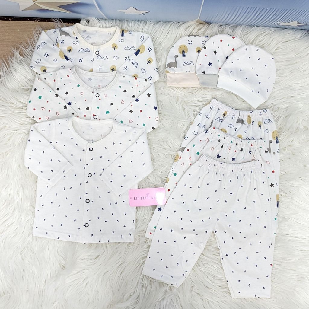 Newborn 3-Piece Cotton Outfit Set – Pack of 3