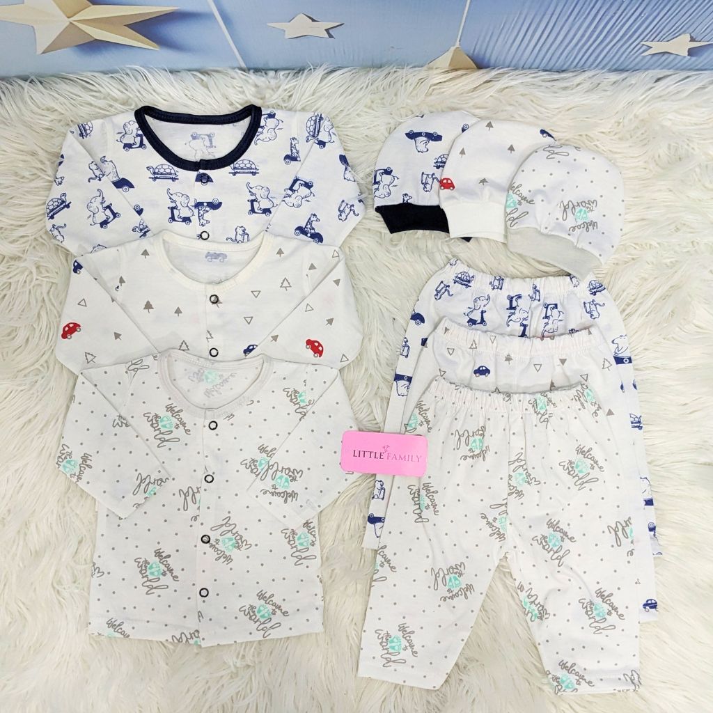 Newborn 3-Piece Cotton Outfit Set – Pack of 3