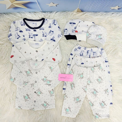 Newborn 3-Piece Cotton Outfit Set – Pack of 3