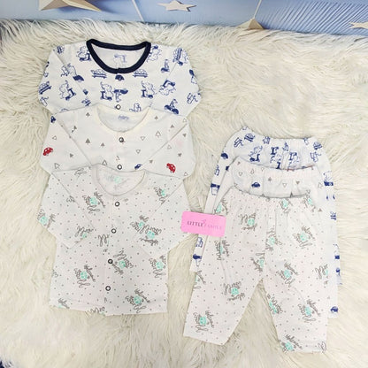 Premium 2-Piece Cotton Outfit Set – Pack of 3