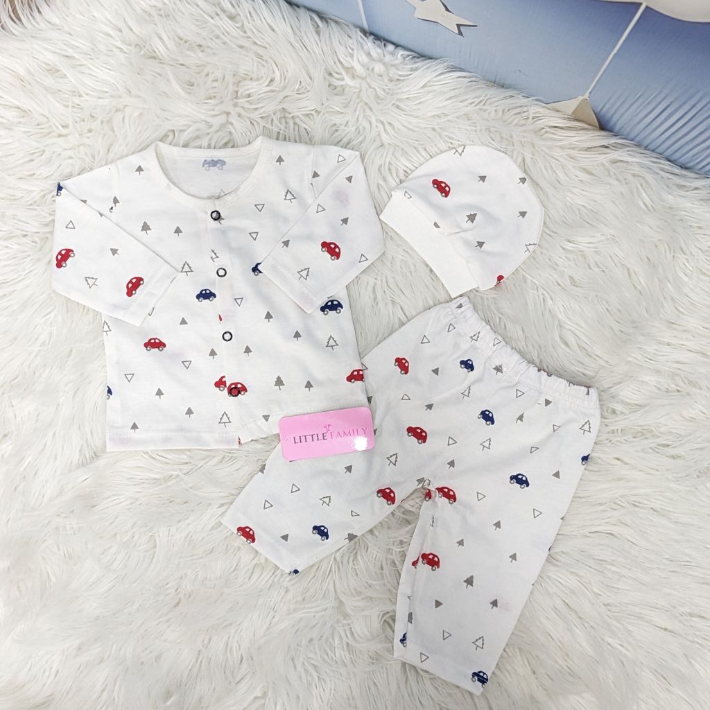 Newborn 3-Piece Cotton Outfit Set – Pack of 3