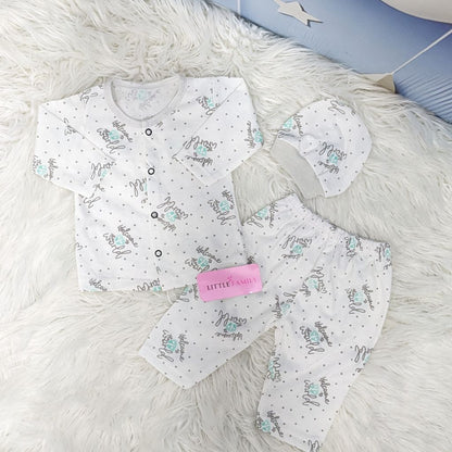 Newborn 3-Piece Cotton Outfit Set – Pack of 3