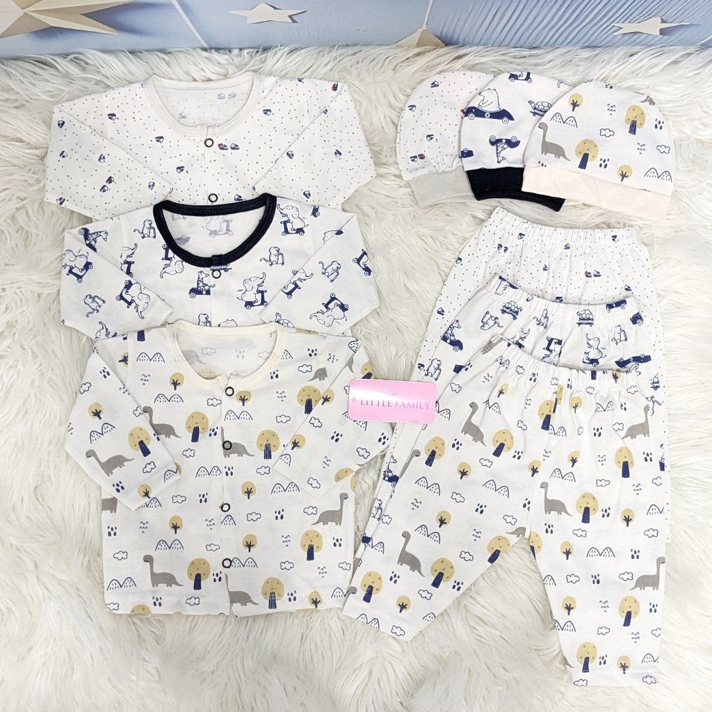 Newborn 3-Piece Cotton Outfit Set – Pack of 3