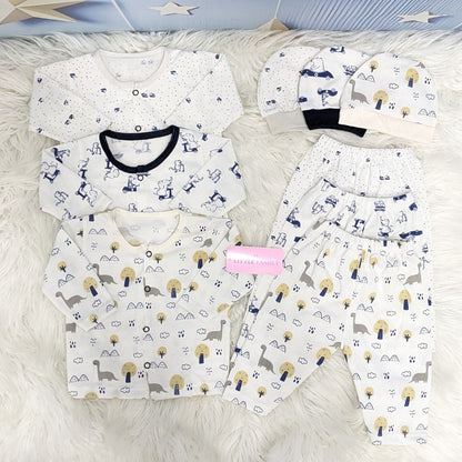 Newborn 3-Piece Cotton Outfit Set – Pack of 3