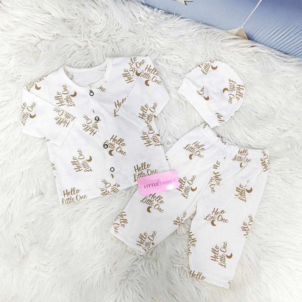 Newborn 3-Piece Cotton Outfit Set – Pack of 3