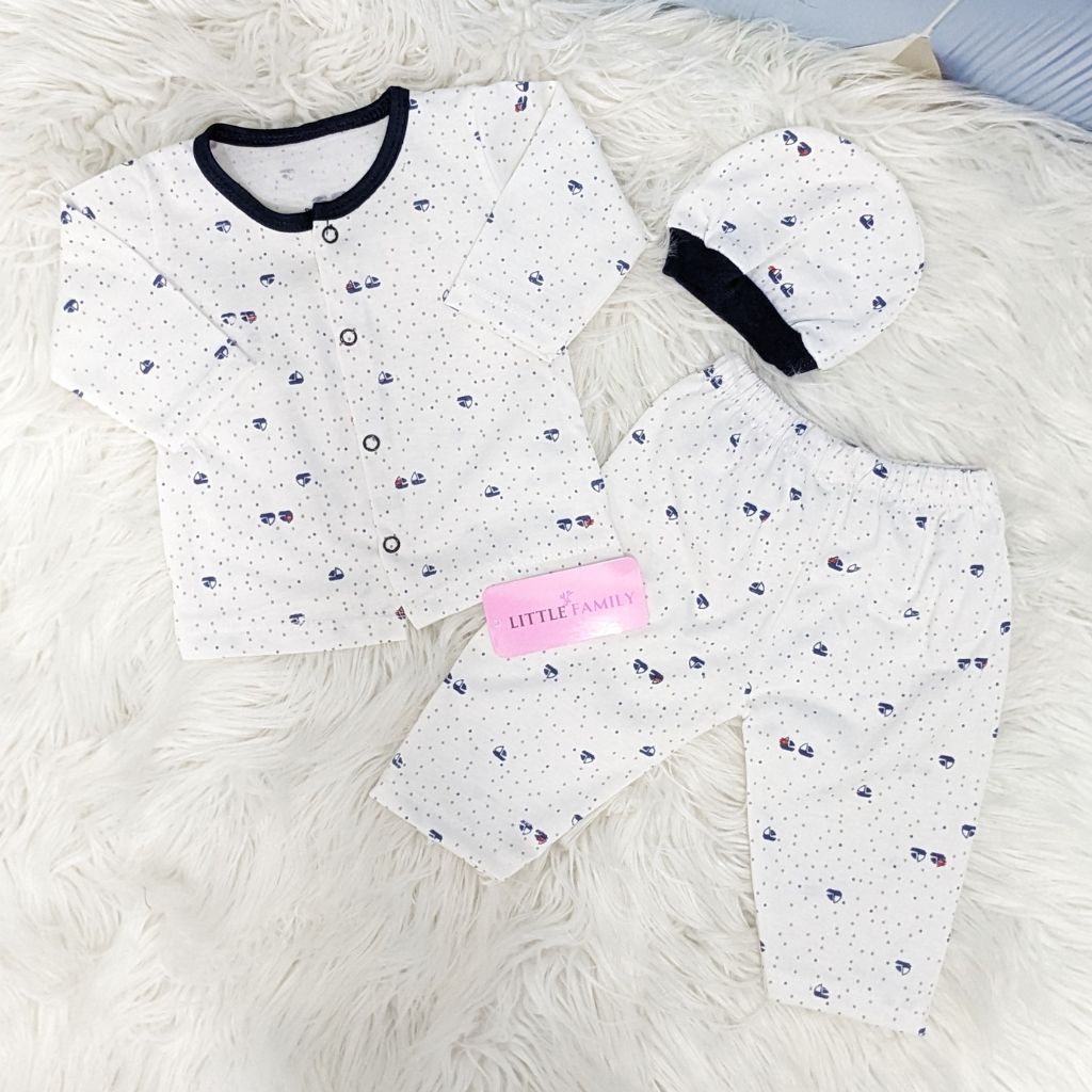 Newborn 3-Piece Cotton Outfit Set – Pack of 3