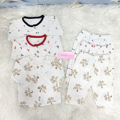 Premium 2-Piece Cotton Outfit Set – Pack of 3