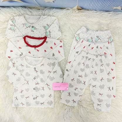 Premium 2-Piece Cotton Outfit Set – Pack of 3