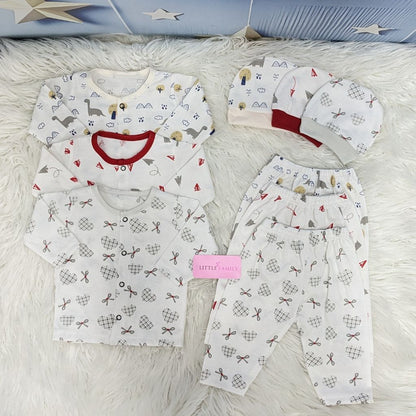 Newborn 3-Piece Cotton Outfit Set – Pack of 3
