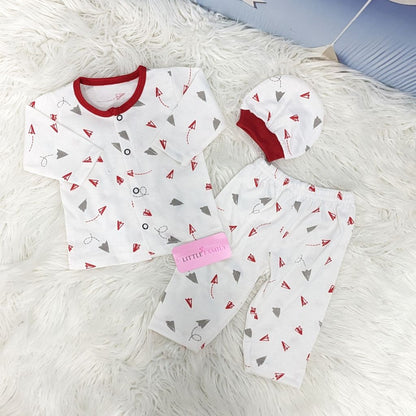 Newborn 3-Piece Cotton Outfit Set – Pack of 3
