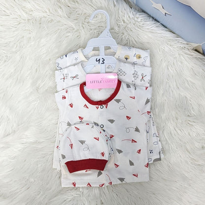 Newborn 3-Piece Cotton Outfit Set – Pack of 3
