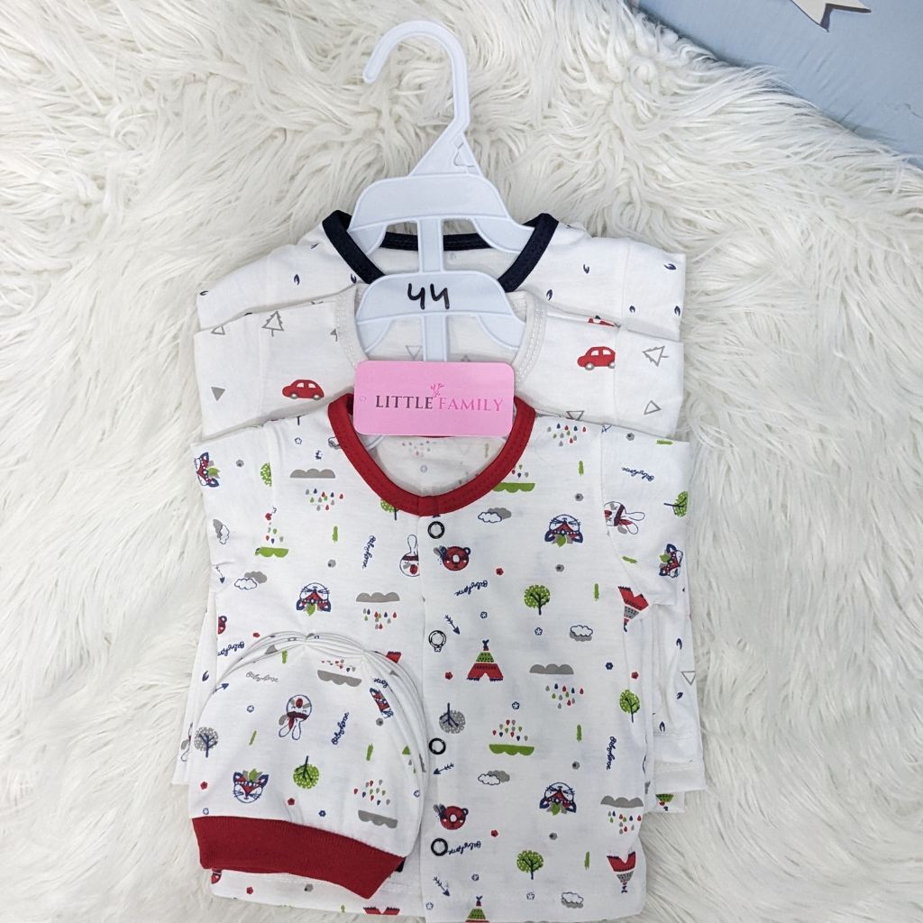 Newborn 3-Piece Cotton Outfit Set – Pack of 3