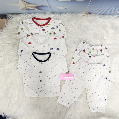 Premium 2-Piece Cotton Outfit Set – Pack of 3