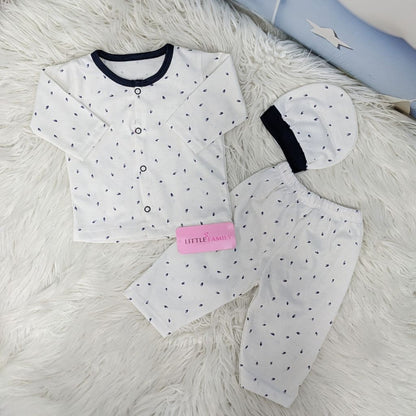 Newborn 3-Piece Cotton Outfit Set – Pack of 3