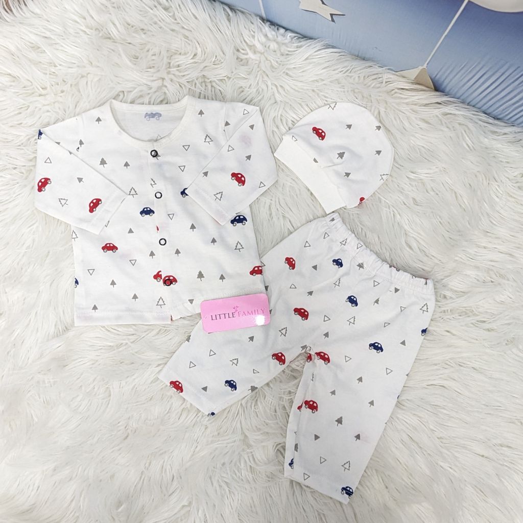 Newborn 3-Piece Cotton Outfit Set – Pack of 3