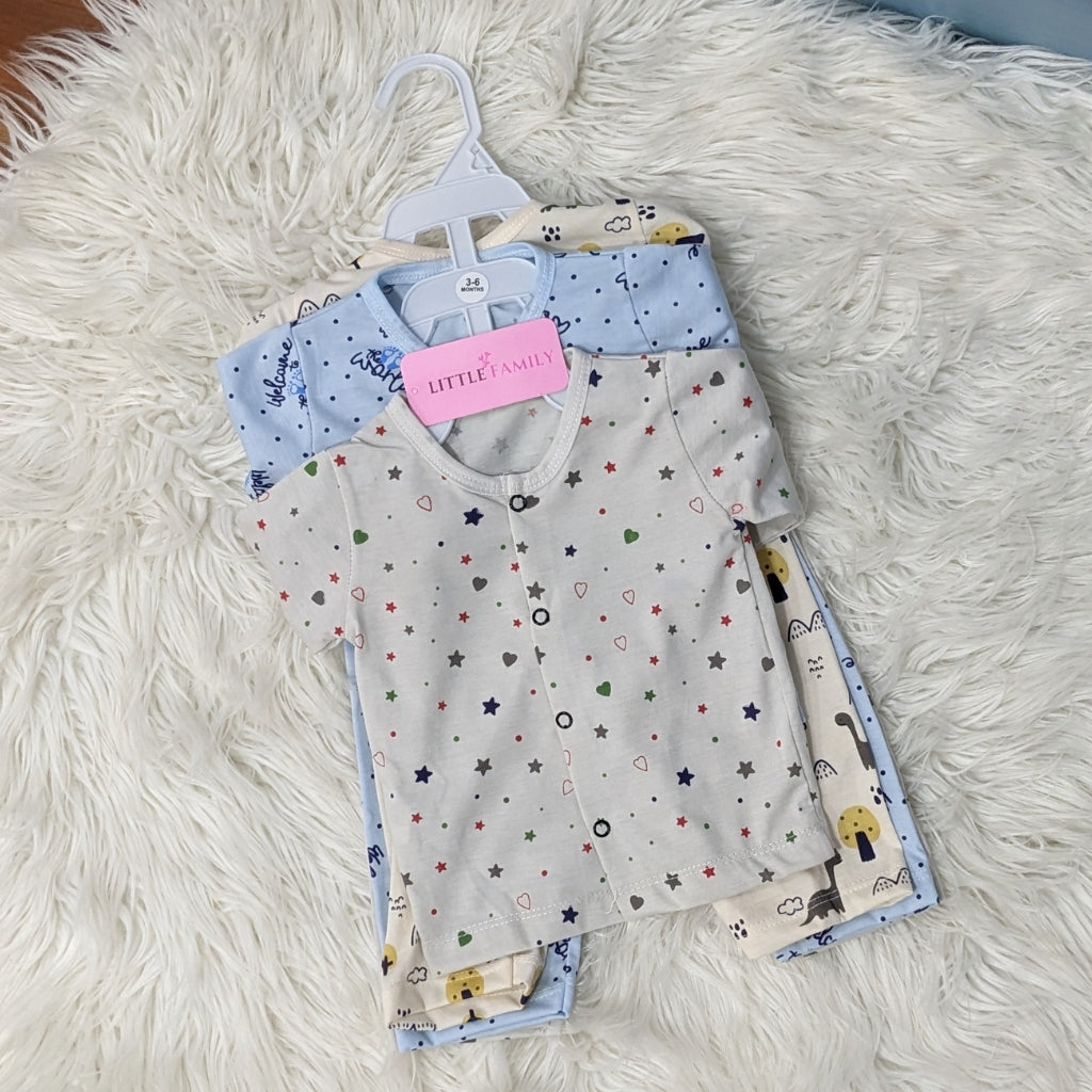 Premium 3-Piece Cotton Outfit Set – Pack of 3